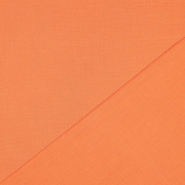 Musselin | Double Gauze | Orange | Bio-Qualität Fadenwunsch 