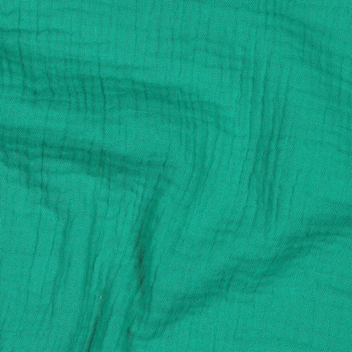 Musselin | Double Gauze | Grün | Bio-Qualität Fadenwunsch 