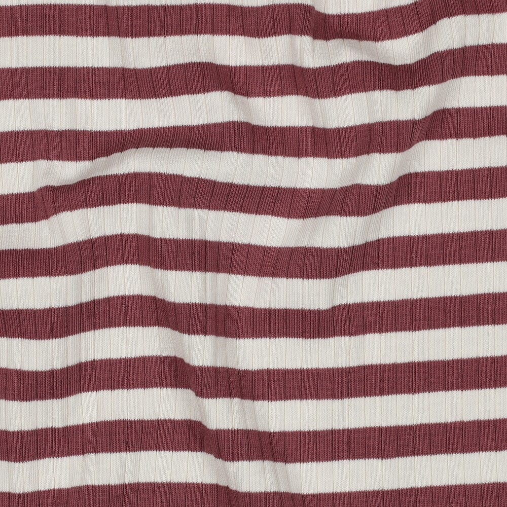 Rib-Jersey Streifen grob - Blush Fadenwunsch 
