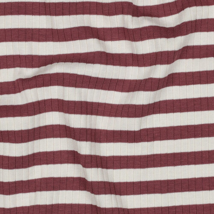 Rib-Jersey Streifen grob - Blush Fadenwunsch 