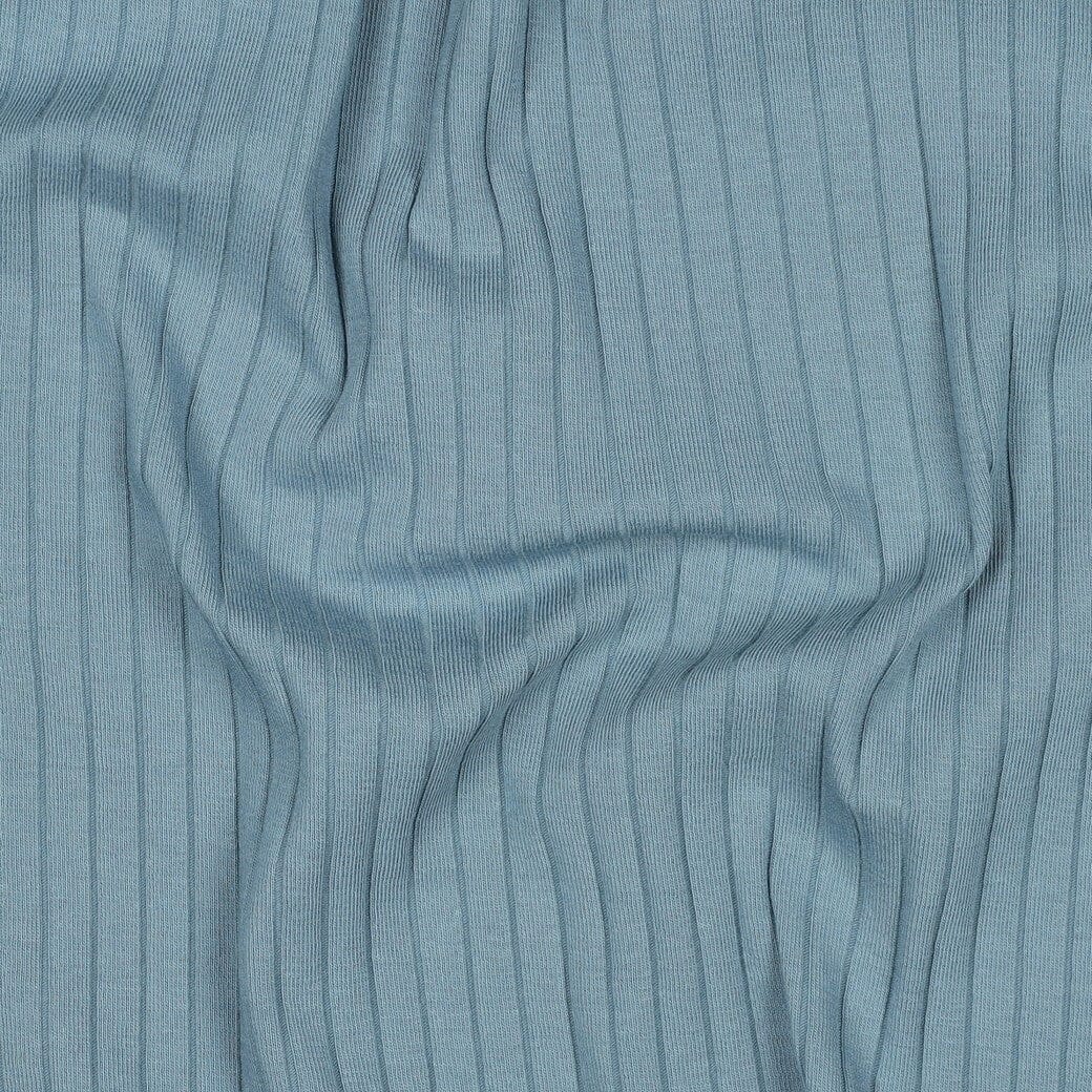 Rib-Jersey uni grob - Jeansblau Fadenwunsch 