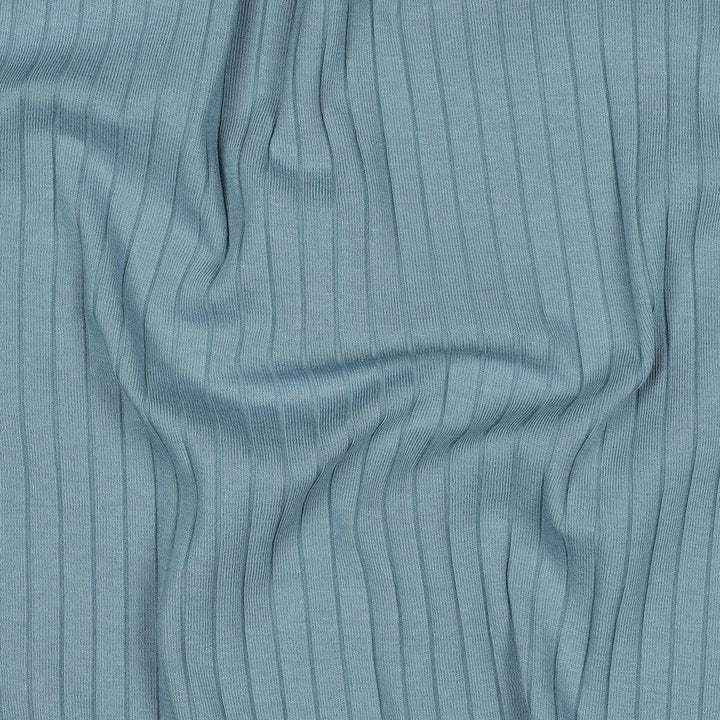 Rib-Jersey uni grob - Jeansblau Fadenwunsch 