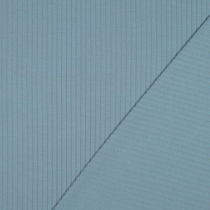 Rib-Jersey uni grob - Jeansblau Fadenwunsch 