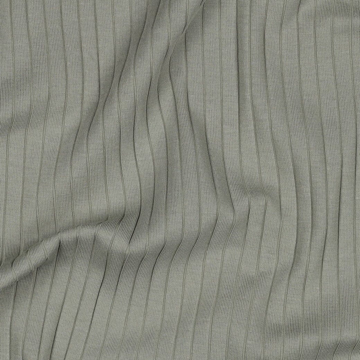 Rib-Jersey uni grob - Hellgrün Fadenwunsch 