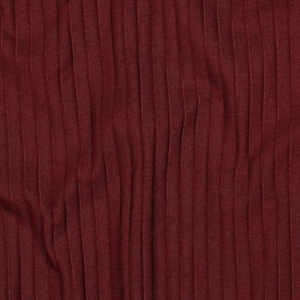 Rib-Jersey uni grob - Bordeaux Fadenwunsch 