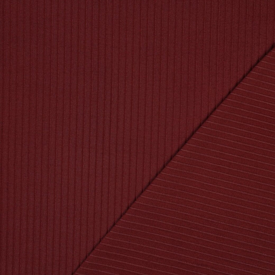 Rib-Jersey uni grob - Bordeaux