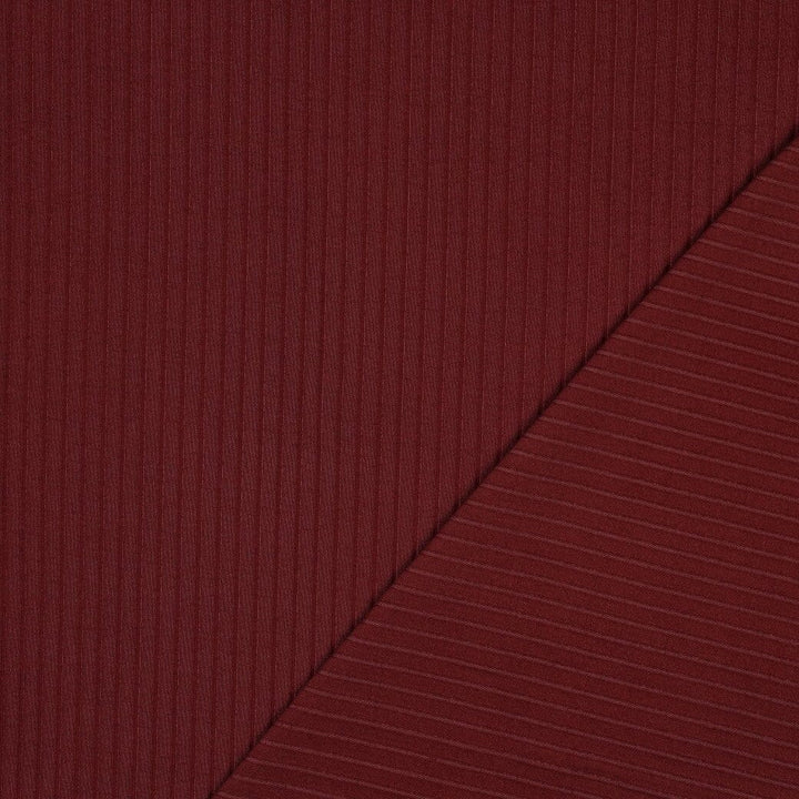 Rib-Jersey uni grob - Bordeaux