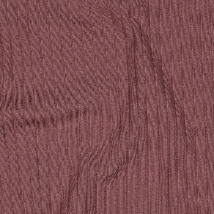 Rib-Jersey uni grob - Mauve