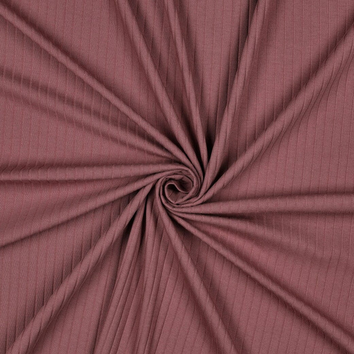 Rib-Jersey uni grob - Mauve