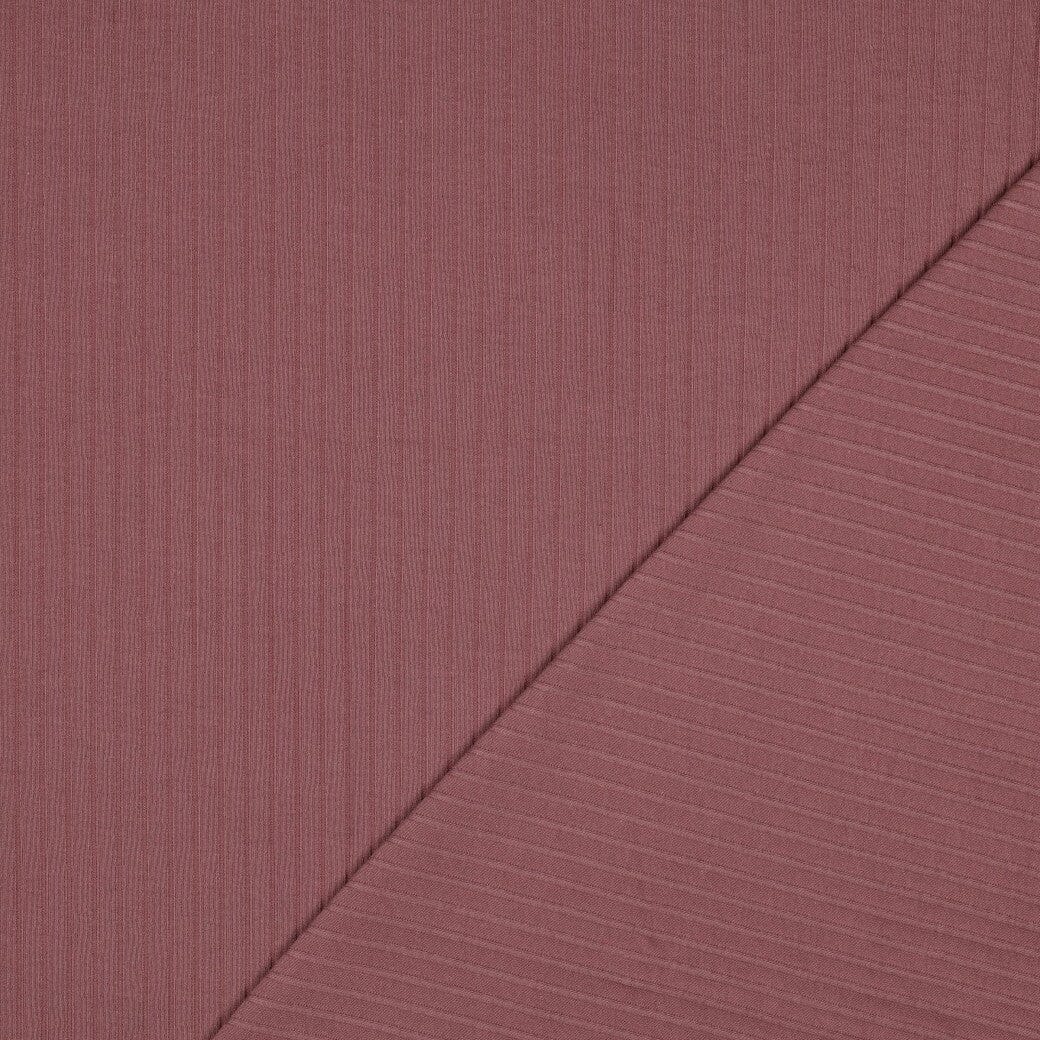 Rib-Jersey uni grob - Mauve