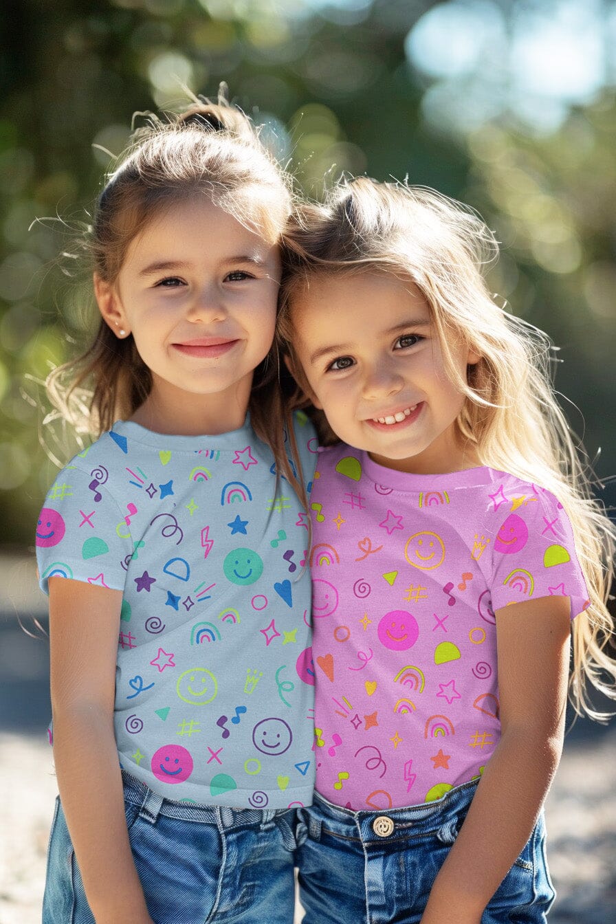 Jersey "Neon Doodles - Lavendel" fadenwunsch 