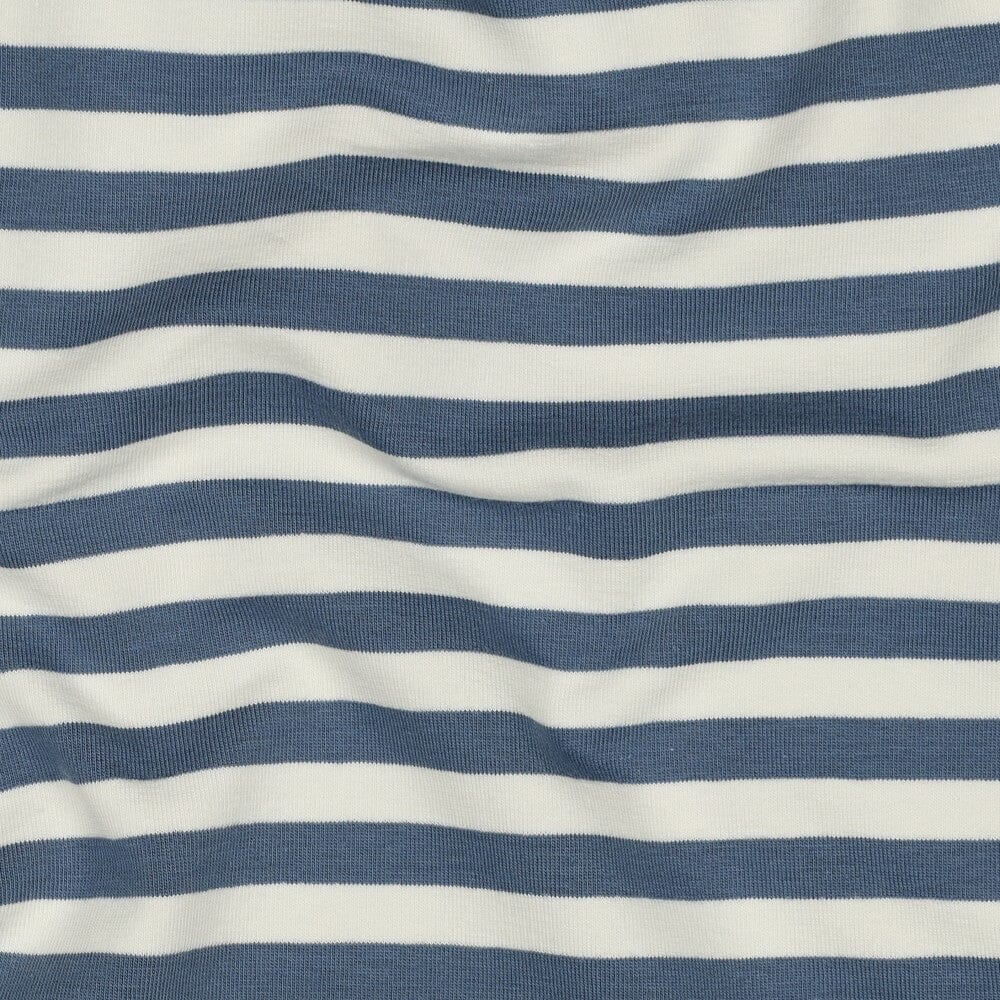 French Terry Streifen Jeans-Natur| Garngefärbt Fadenwunsch 