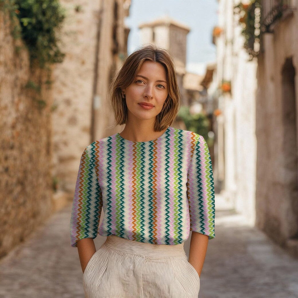 Strick „Green Crochet“ – Retro-Häkeloptik in Grün Fadenwunsch 