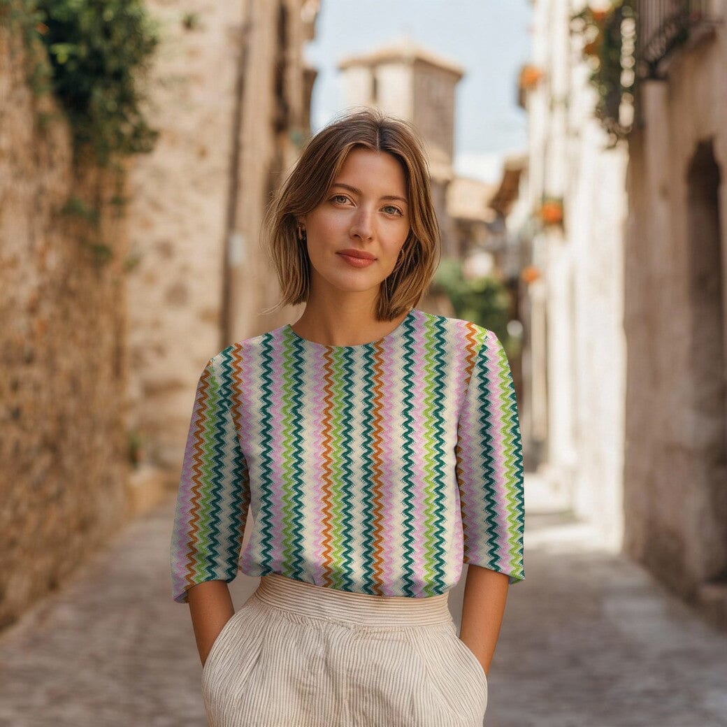 Strick „Green Crochet“ – Retro-Häkeloptik in Grün Fadenwunsch 