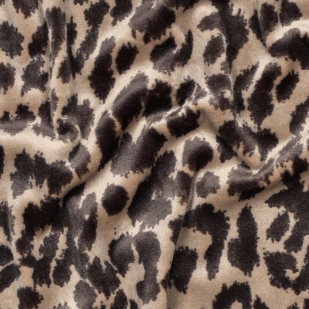 Stretch Samt Leo Glamour | Beige Fadenwunsch 