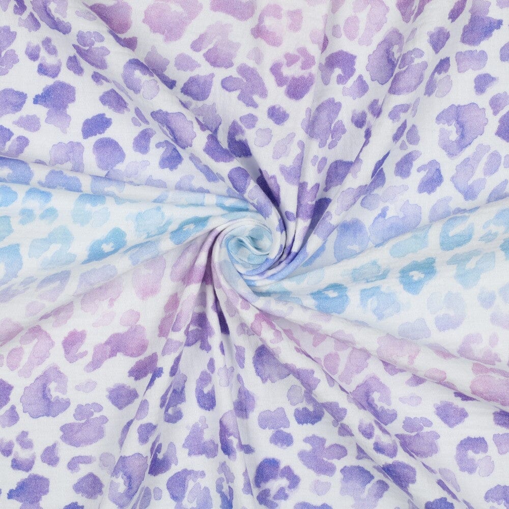 Musselin | Double Gauze | Pastell Aquarell Leo | Bio-Qualität Fadenwunsch 