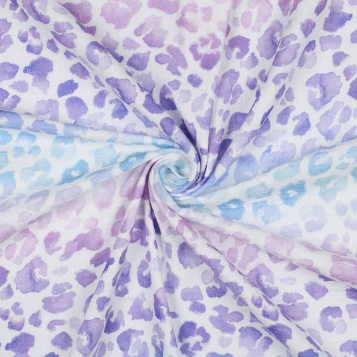 Musselin | Double Gauze | Pastell Aquarell Leo | Bio-Qualität Fadenwunsch 