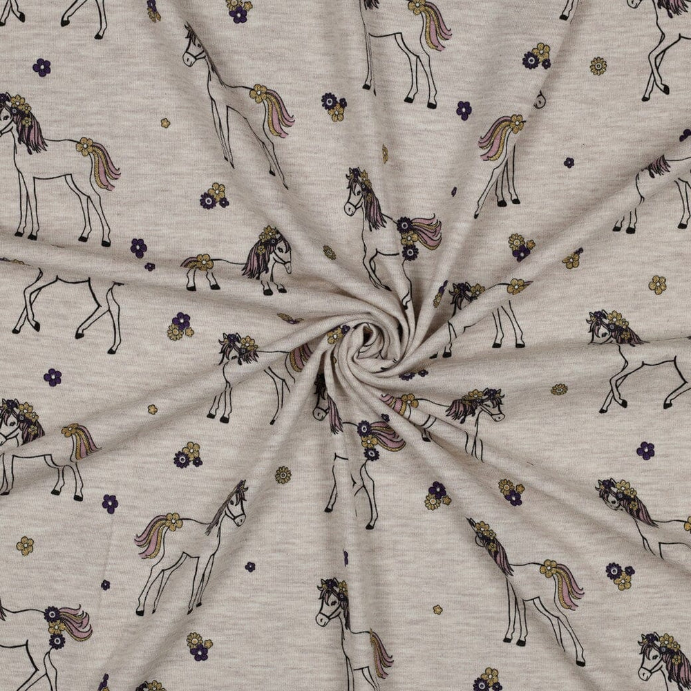 Jersey "Glitzer Pferd - Sand" fadenwunsch 