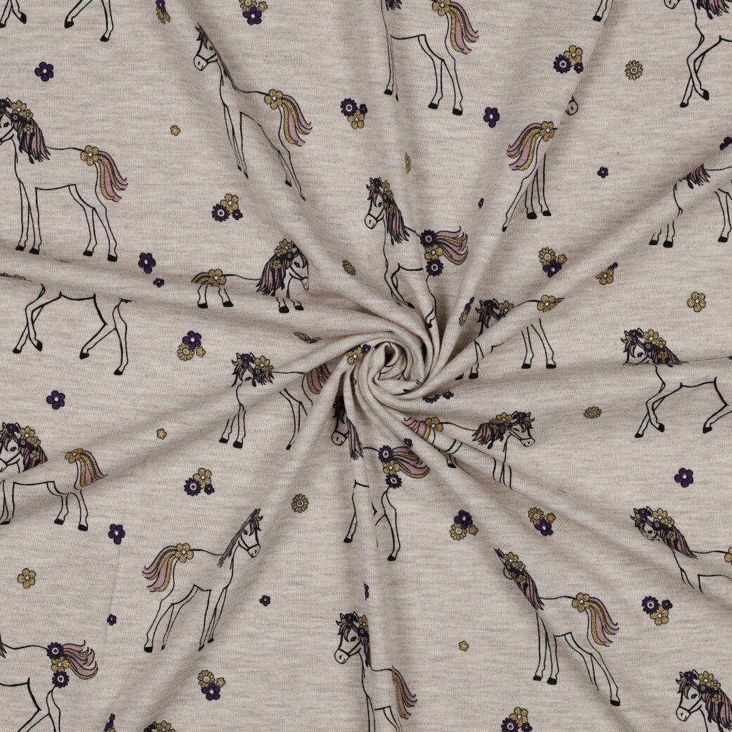 Jersey "Glitzer Pferd - Sand" fadenwunsch 