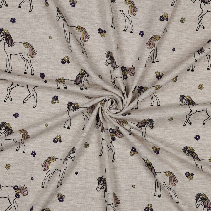 Jersey "Glitzer Pferd - Sand" fadenwunsch 