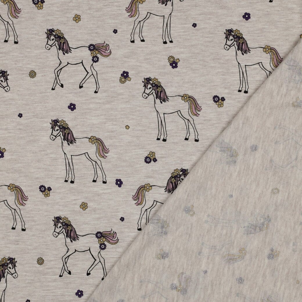 Jersey "Glitzer Pferd - Sand" fadenwunsch 