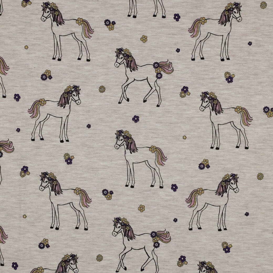 Jersey "Glitzer Pferd - Sand" fadenwunsch 