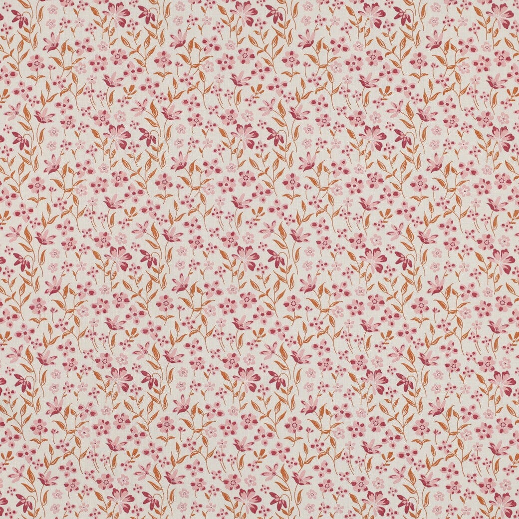 Popeline "Petite Bloom" - Blumen Rosa Fadenwunsch 