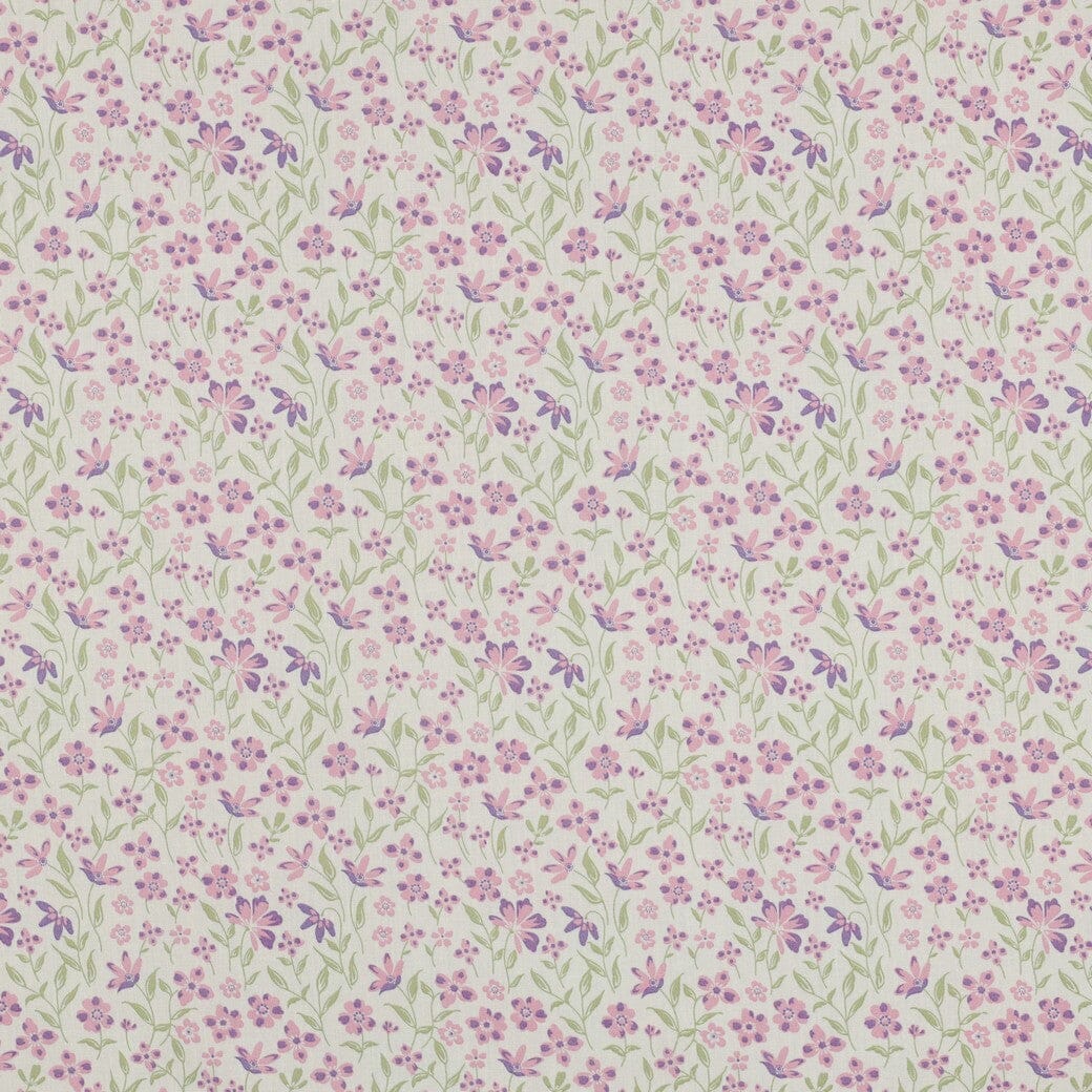 Popeline "Petite Bloom" - Blumen Lila Fadenwunsch 