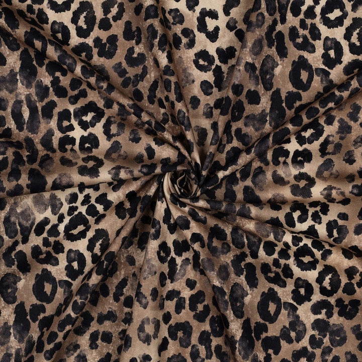 Baumwoll Viskose – Leo Savanna – Taupe Fadenwunsch 
