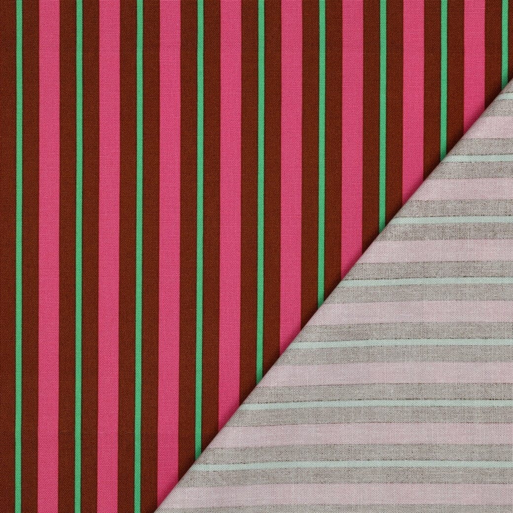 Canvas Streifen Pink – Dekostoff & Taschenstoff