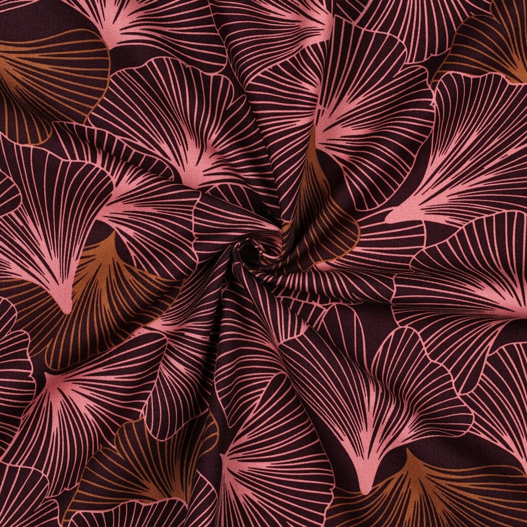 Canvas | Ginkgo Elegance | Bordeaux