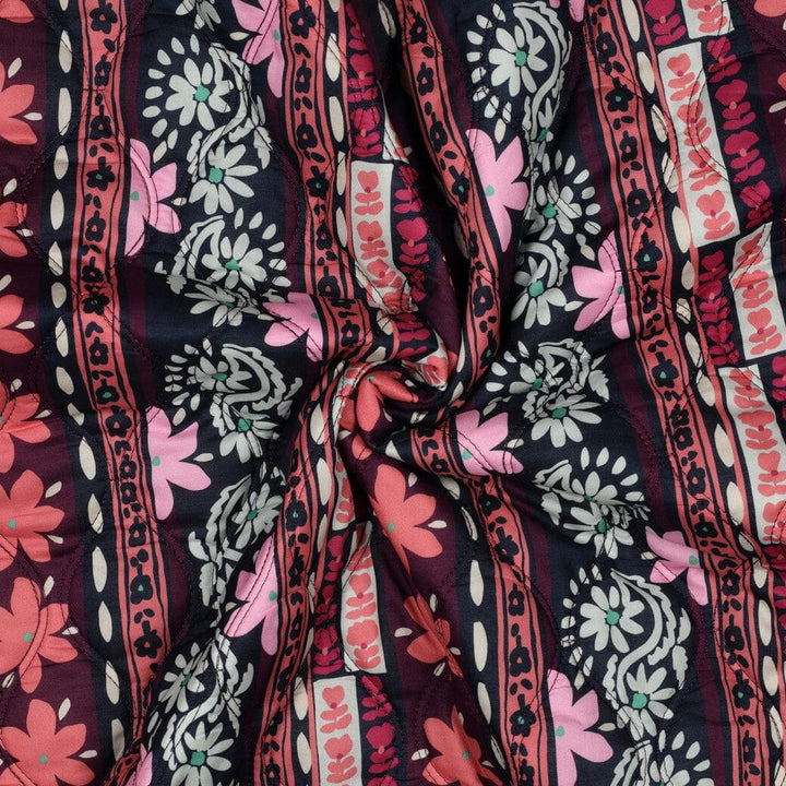 Steppstoff Boho Blossom Rosé – Wendeoptik Fadenwunsch 