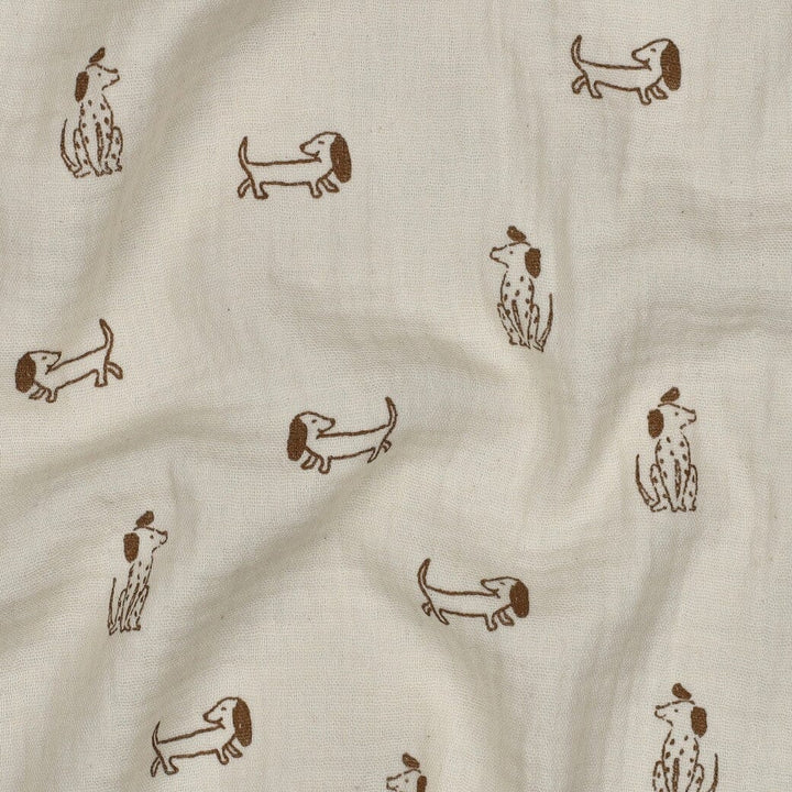 Bio Musselin Hunde - Natur | Naturals-Kollektion Fadenwunsch 