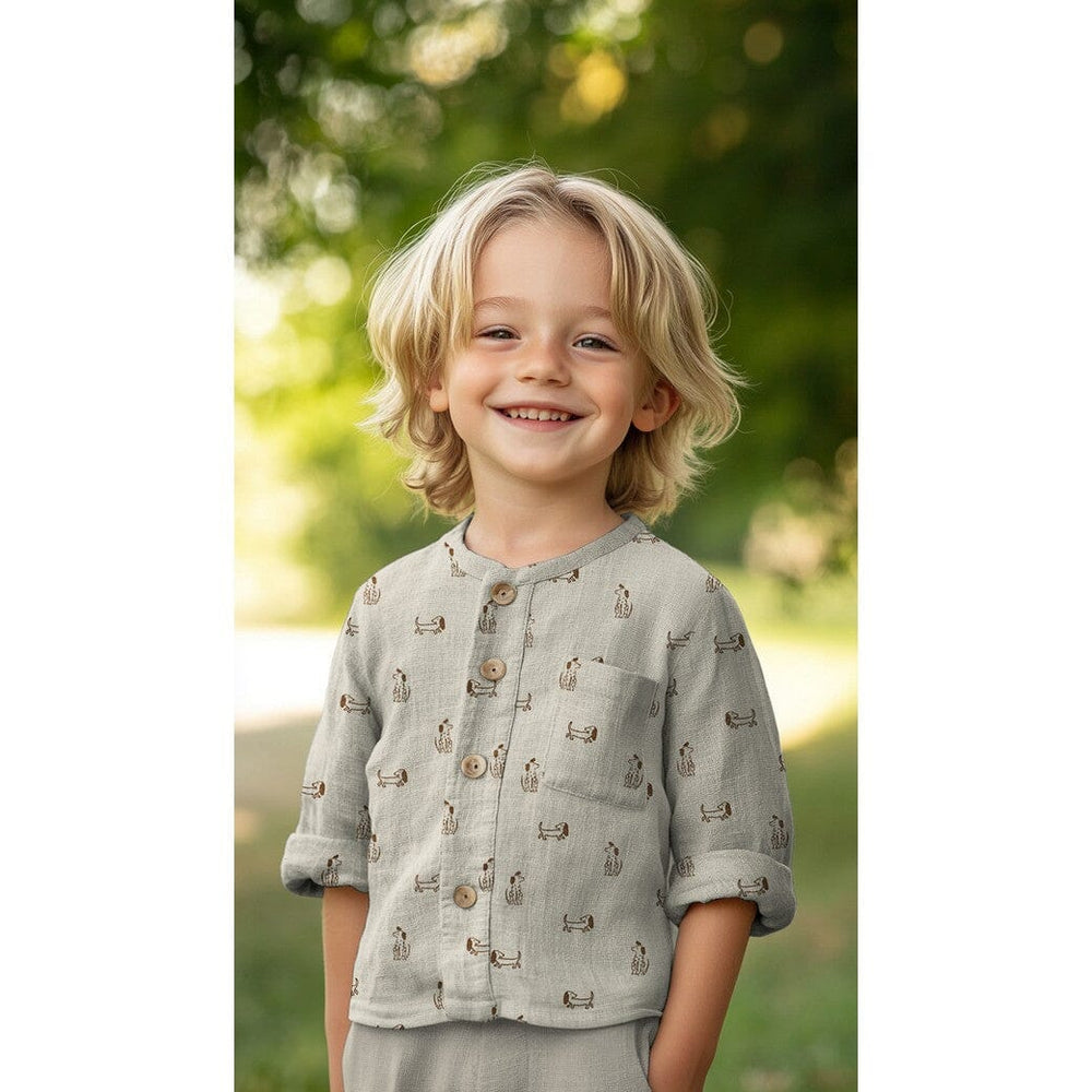 Bio Musselin Hunde - Natur | Naturals-Kollektion Fadenwunsch 