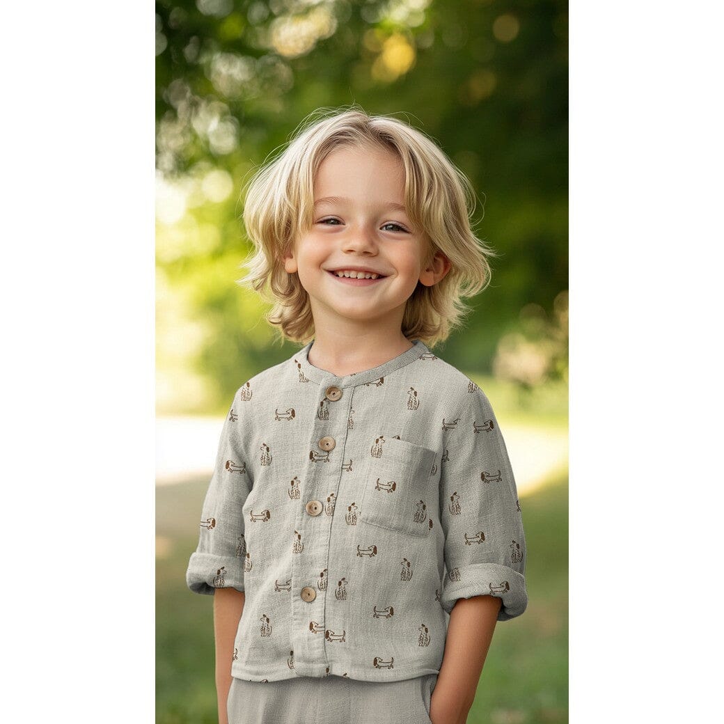 Bio Musselin Hunde - Natur | Naturals-Kollektion Fadenwunsch 