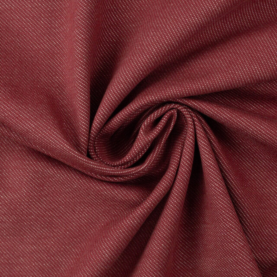 Denim Jersey Jeansoptik Burgundy fadenwunsch 