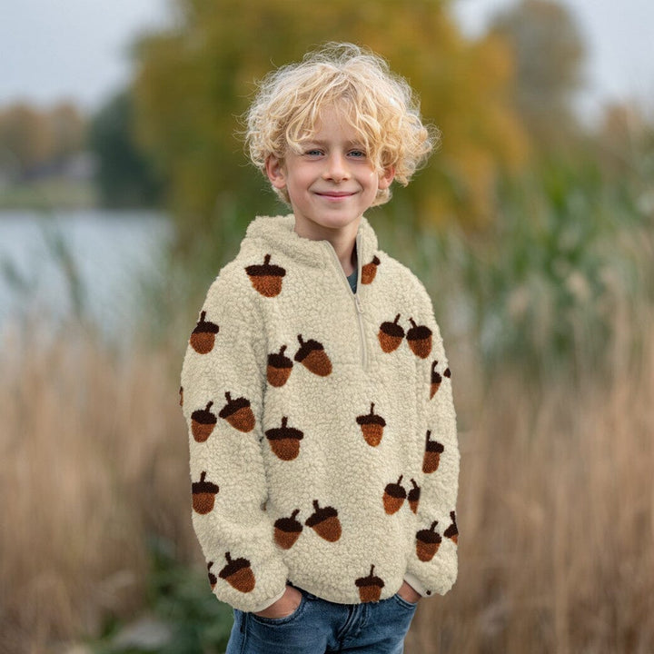 Teddy Jacquard Acorn | Garngefärbte Eicheln Fadenwunsch 