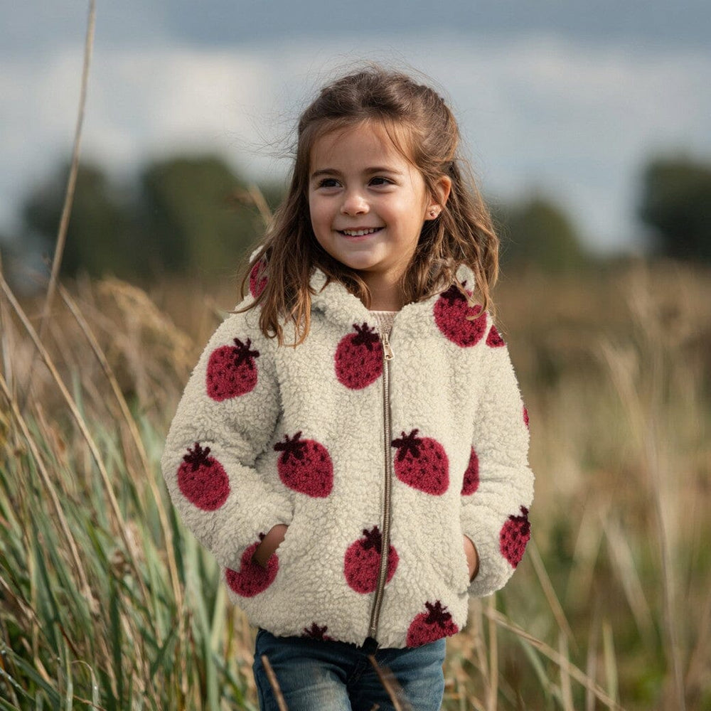 Teddy Jacquard Strawberry | Garngefärbte Erdbeeren Fadenwunsch 