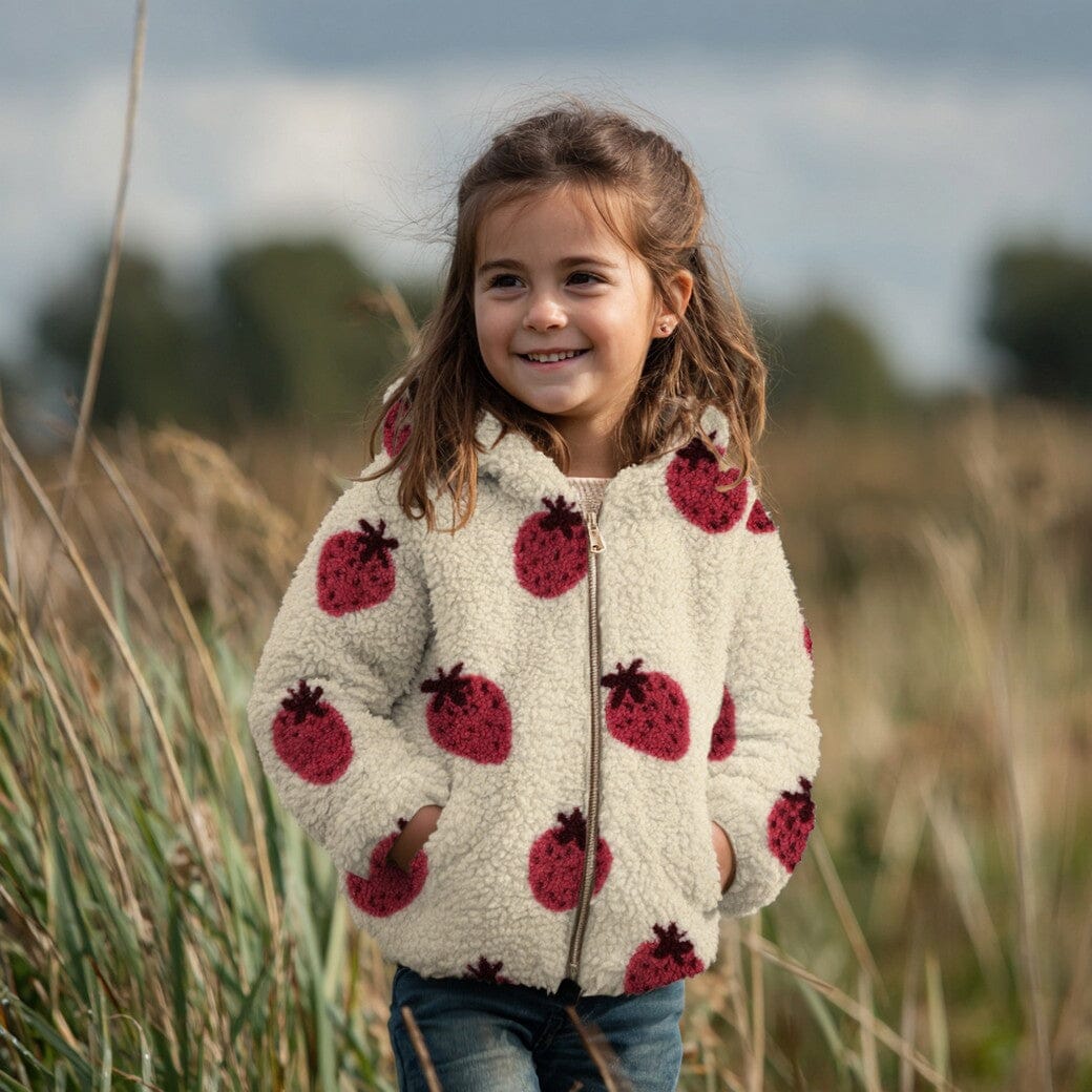 Teddy Jacquard Strawberry | Garngefärbte Erdbeeren Fadenwunsch 