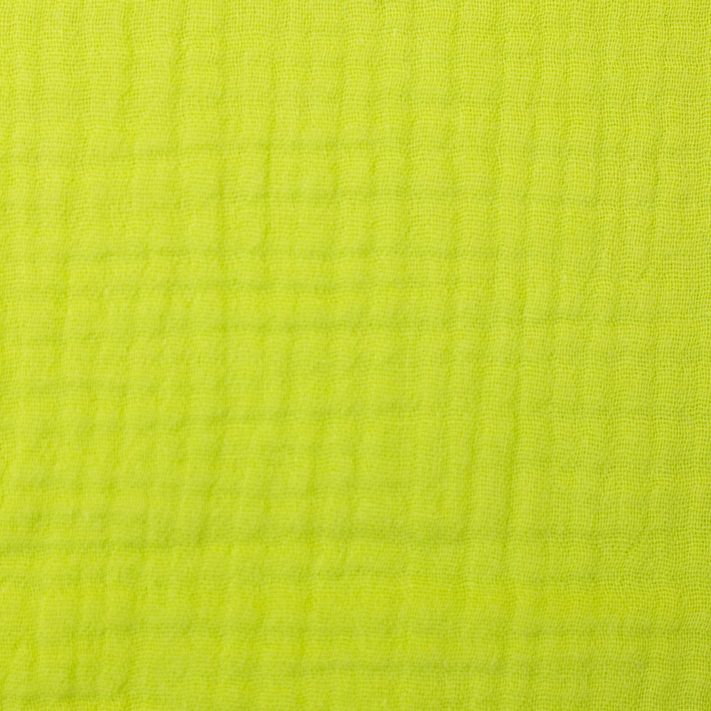 Musselin | Double Gauze | Kiwigrün | Bio-Qualität Fadenwunsch 