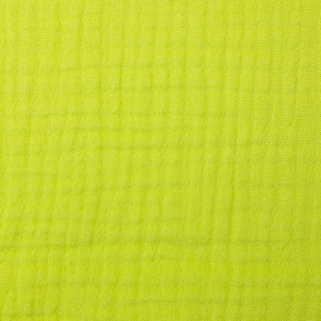 Musselin | Double Gauze | Kiwigrün | Bio-Qualität Fadenwunsch 