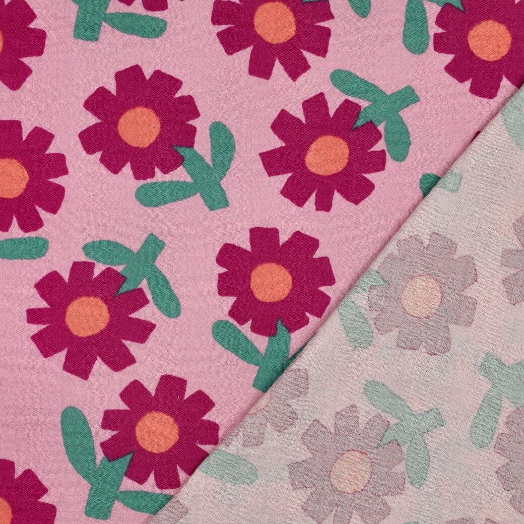 Bio Musselin Blumen - Rosa | Jennifer Bouron Fadenwunsch 