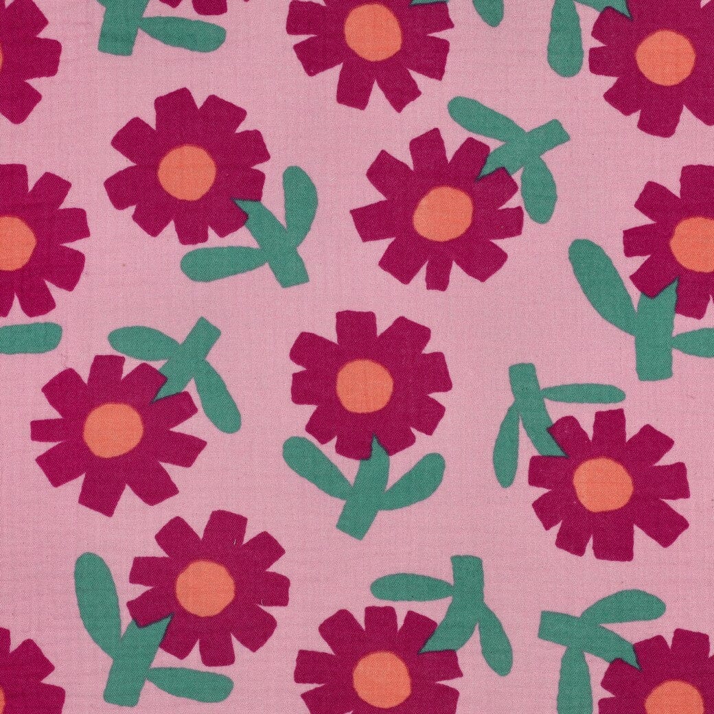Bio Musselin Blumen - Rosa | Jennifer Bouron Fadenwunsch 