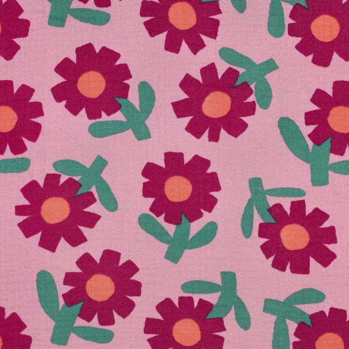 Bio Musselin Blumen - Rosa | Jennifer Bouron Fadenwunsch 