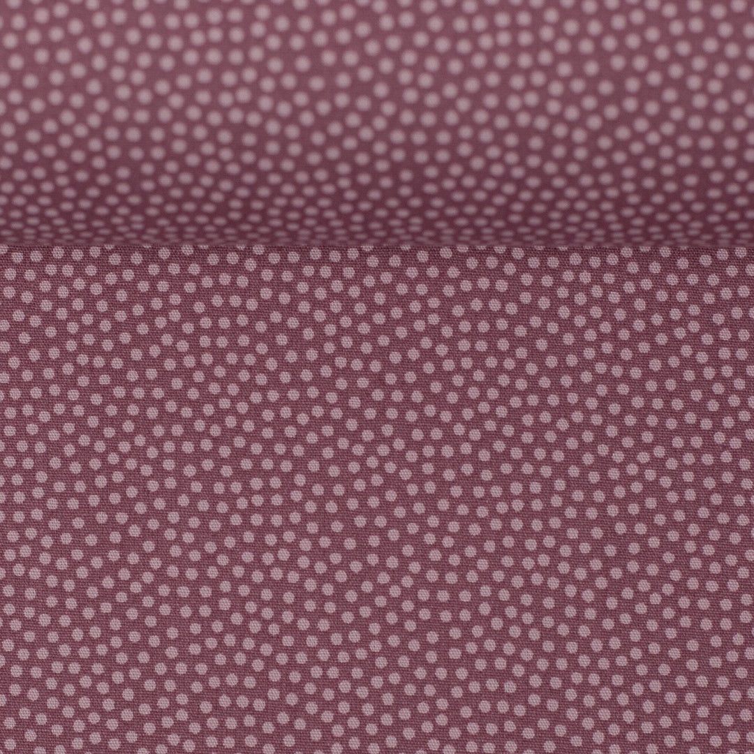 Baumwolle Webware Dotty flieder/altrosa - 436 Fadenwunsch 