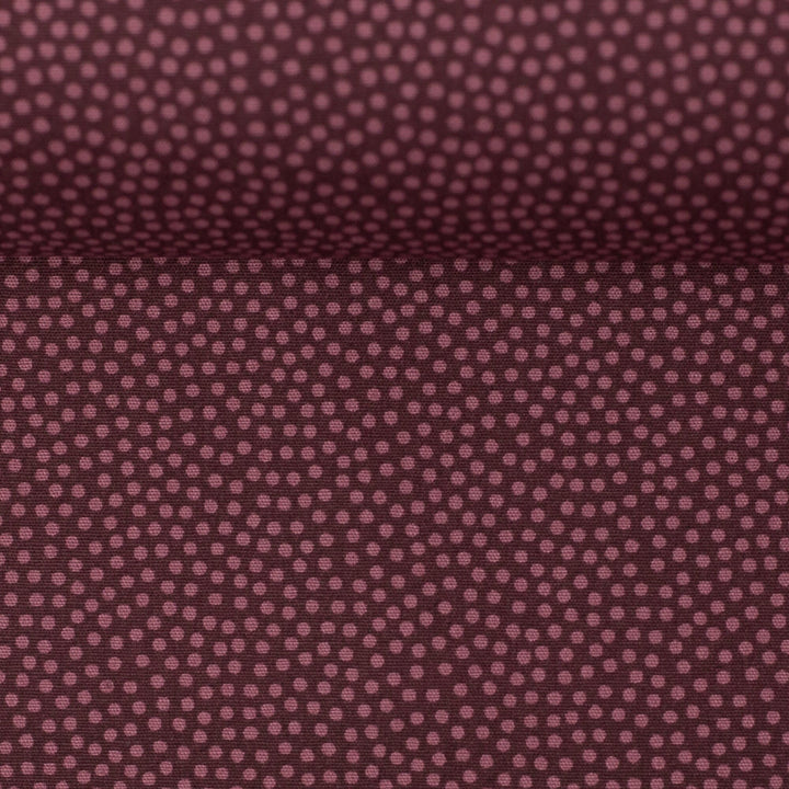 Baumwolle Webware Dotty altrosa/bordeaux - 937 Fadenwunsch 