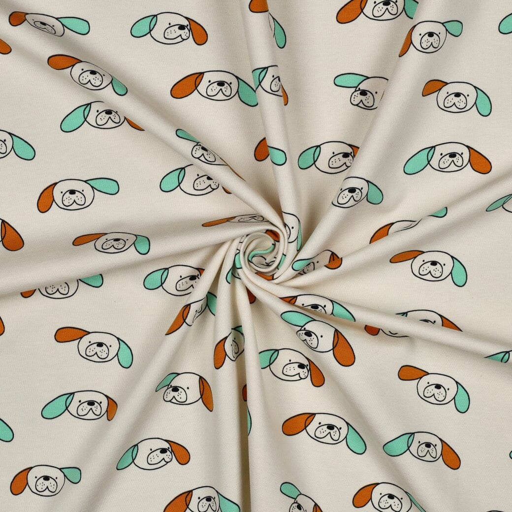 Bio French Terry Hunde - Natur / Ocker | Jennifer Bouron Fadenwunsch 