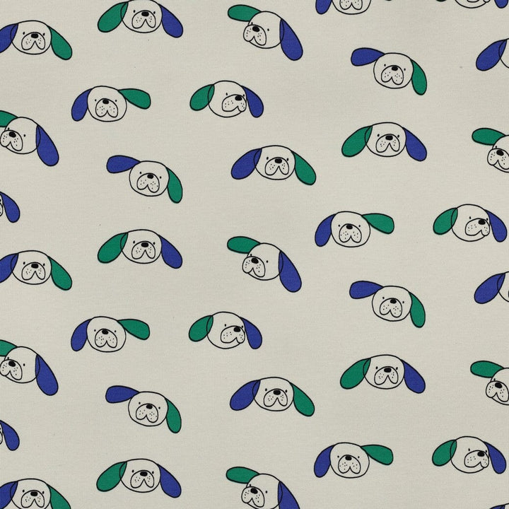 Bio French Terry Hunde - Natur / Grün | Jennifer Bouron Fadenwunsch 