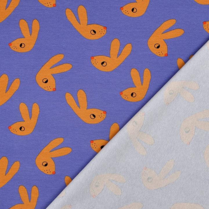 Bio Jersey Kaninchen - Blau | Jennifer Bouron Fadenwunsch 