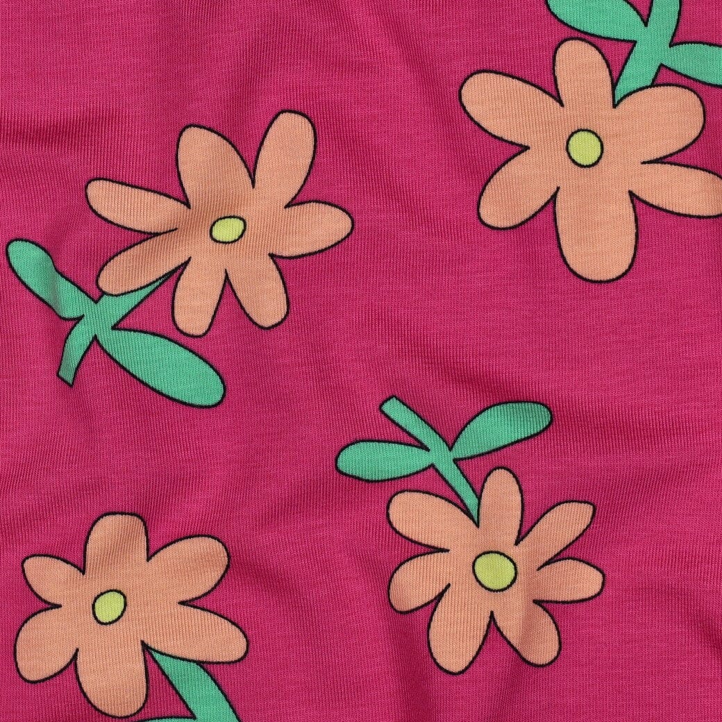 Bio Jersey Blumen - Fuchsia | Jennifer Bouron Fadenwunsch 